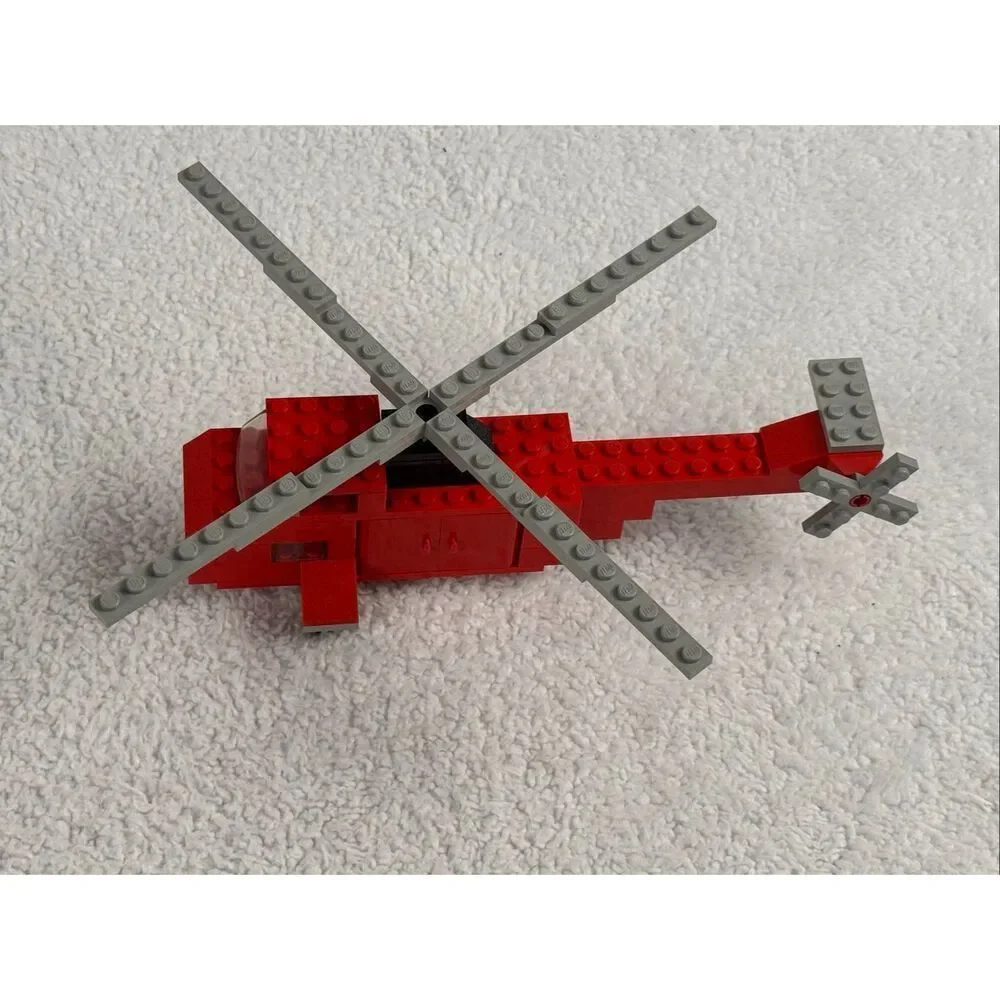 Vintage Lego 480 Rescue Helicopter Fire Town Classic Legoland - Missing 1 Piece
